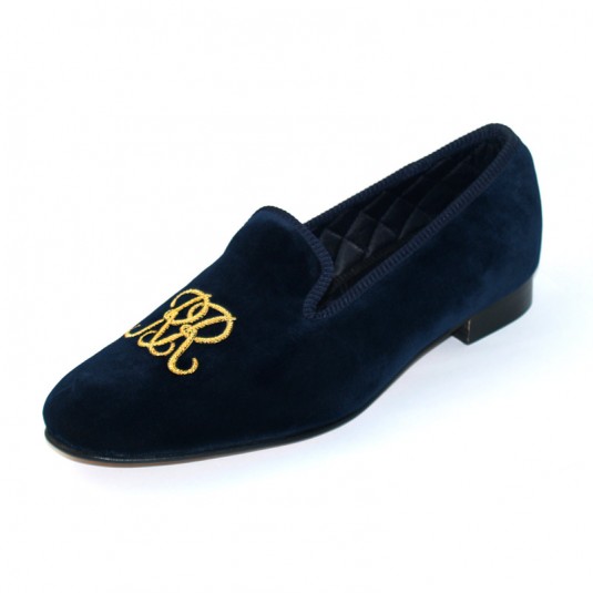 monogrammed slippers mens