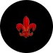 Red Fleur de Lys